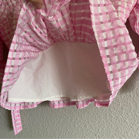 Altar’d State pink puff sleeve blouse - Picture 8 of 9